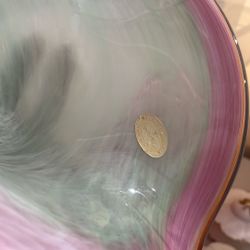  Vintage Murano Handblown art glass bowl