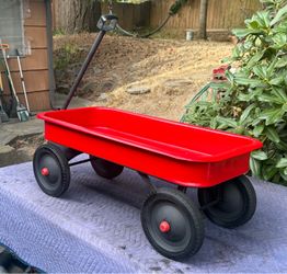 Red Metal Wagon