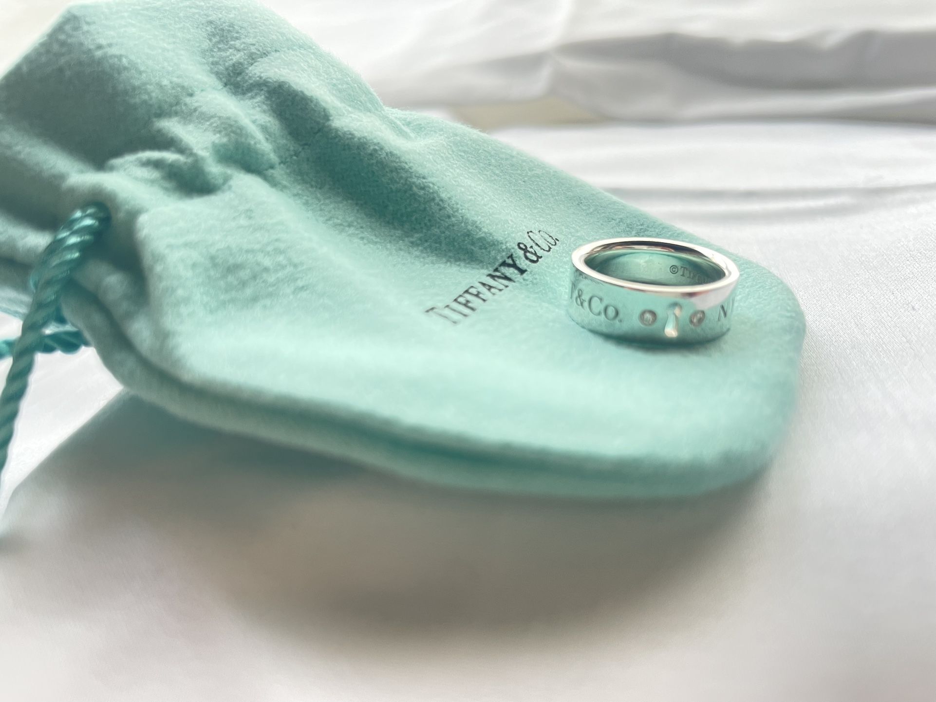 Tiffany&co Silver Diamond Ring