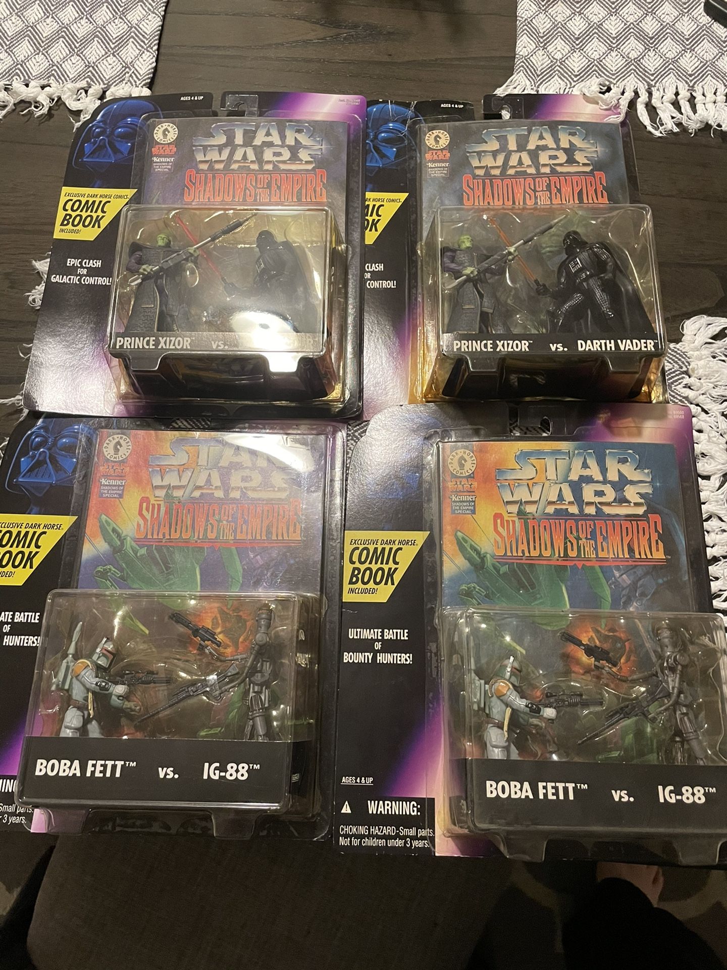 Star Wars 2 packs Boba Fett vs IG88 Darth Vader vs Prince Xizor