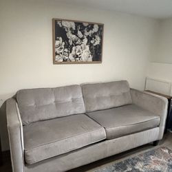 Gray Contemporary Serta Couch Sofa