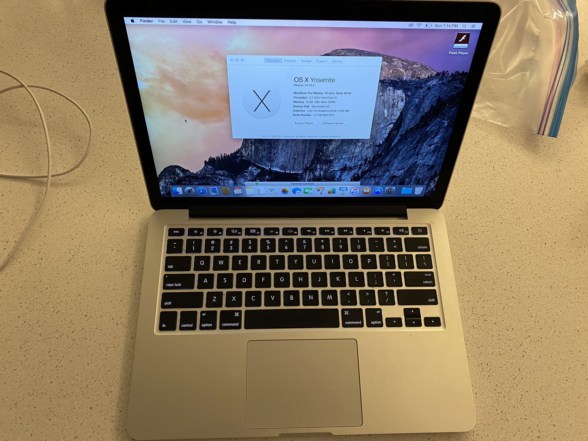 MacBook Pro 8GB 13” Grey
