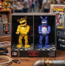 Five Nights at Freddy's Cable Guys Controller & Phone Holder Duo Pack (Golden Freddy &
Bonnie) FNAF