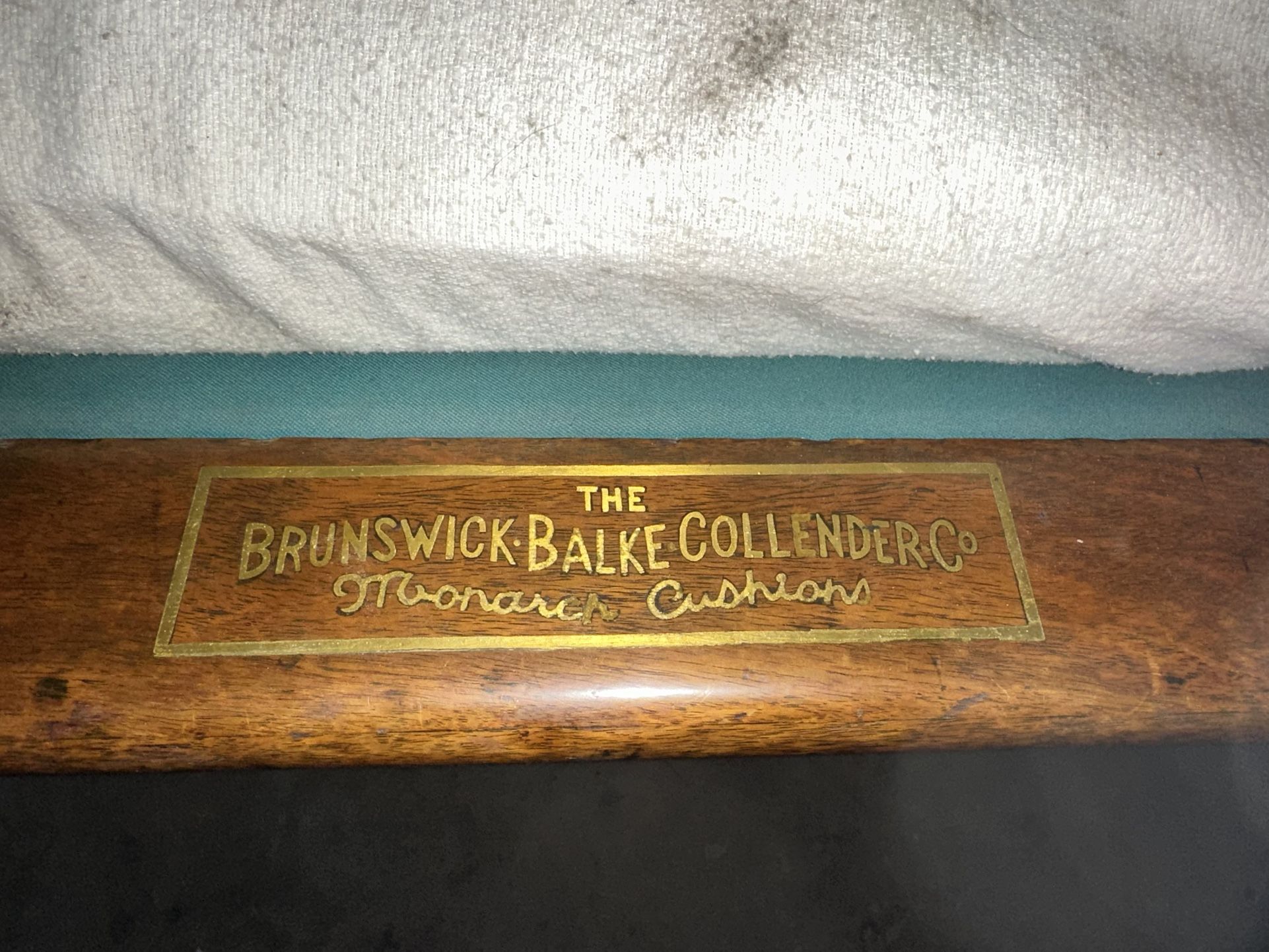 10ft. Antique Carom Billiard Table, Brunswick Balke Collender Co.