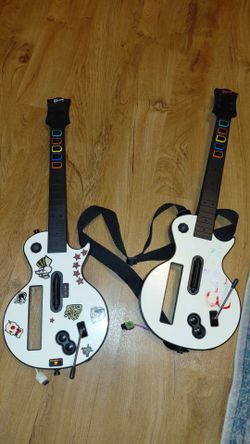2 Guitar Hero Guitar Nintendo Wii Controller 
