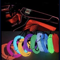 Fiber Light For Car Truck Van Rv. Motorcycle Boat. Easy To Install. USB Plug 