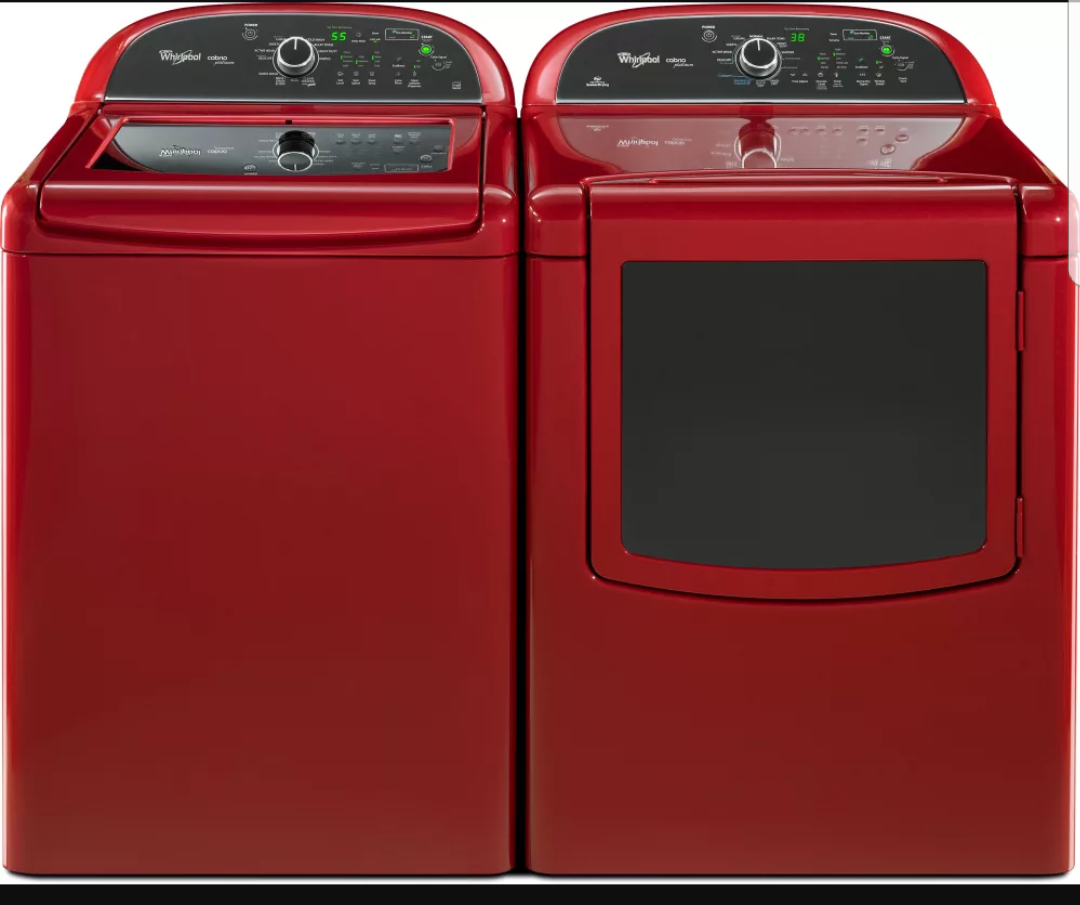 whirlpool cabrio platinum red set