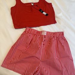 Boxer Pajama Short Set