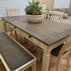 Bolanburg Dining Table, Bench & 4 Chairs. AFW Ashley Furniture