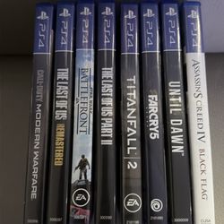 PS4 games and PS4 DualShock Controller