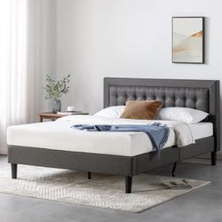 Zinus Platform Bed Frame With 12 inch memory foam mattress.