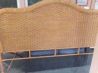 King Pier One Imports headboard.