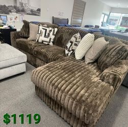 Midnight Madnes Chocolate Sectional 