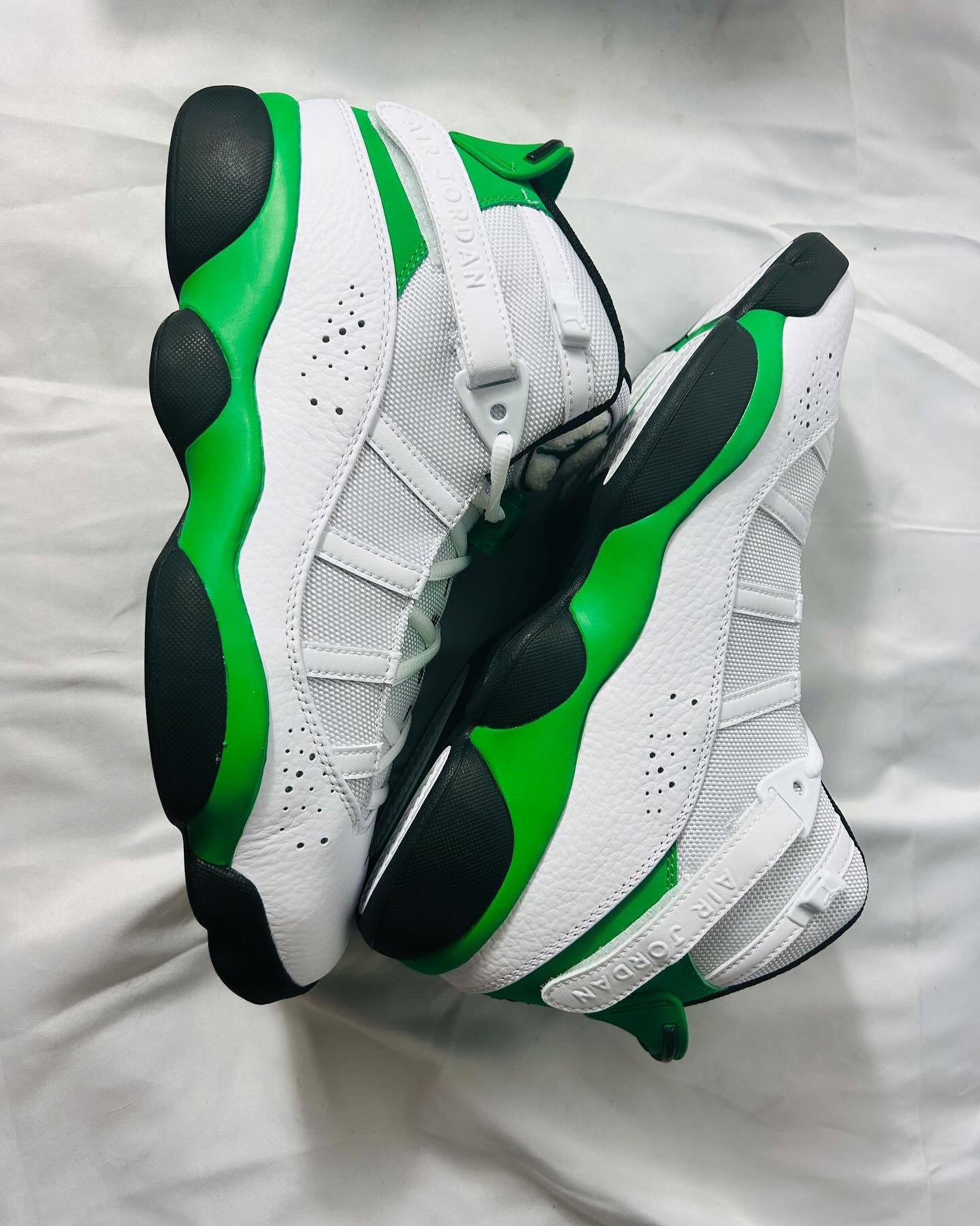 Air Jordan 6 Rings "Lucky Green" White Black 322992-131 Mens 10 ($130) (contact info removed) 📲📲