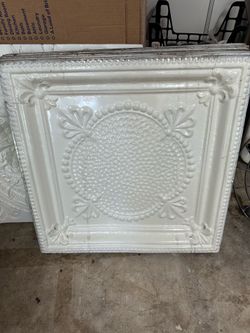 Ceiling tiles (metal) 24” x 24”