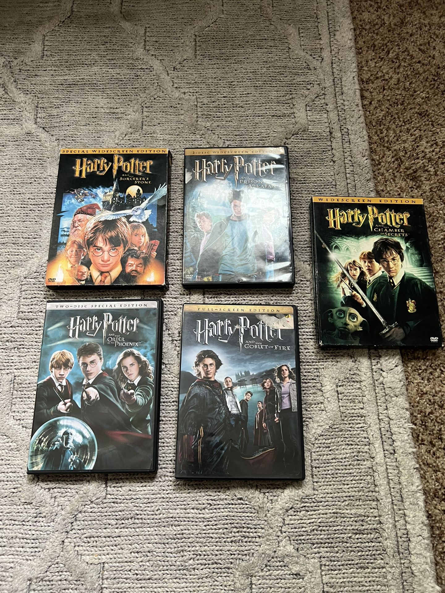 DVD Lot 5 Harry Potter DVD 