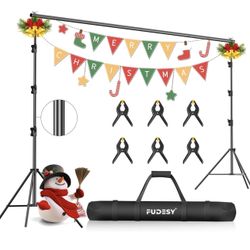 Photo Video Studio 10ft Adjustable Background Stand Backdrop Support System 