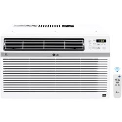 LG LW1217ERSM 12,000 BTU Smart Window Air Conditioner, Cools up to 550 Sq. Ft, Smartphone and Voice Control Works ThinQ, Amazon Alexa and Hey Google, 