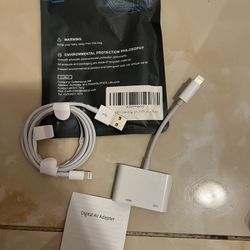 MFi Certified]Lightning to HDMI Adapter(never Used)