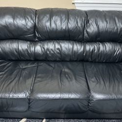Leather Sofa 3 Seat, Used. 