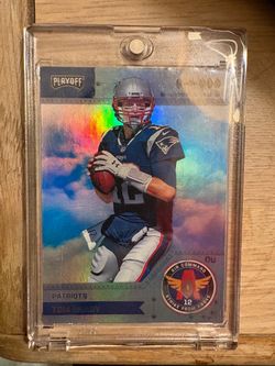 Tom Brady Playoff Air Command Holo plus 9 other Tom Brady Cards all in NM-M condition