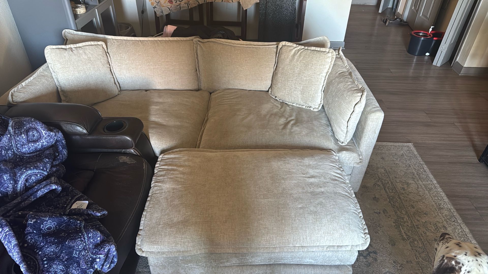 Amazon Love Seat 2 Ottomans