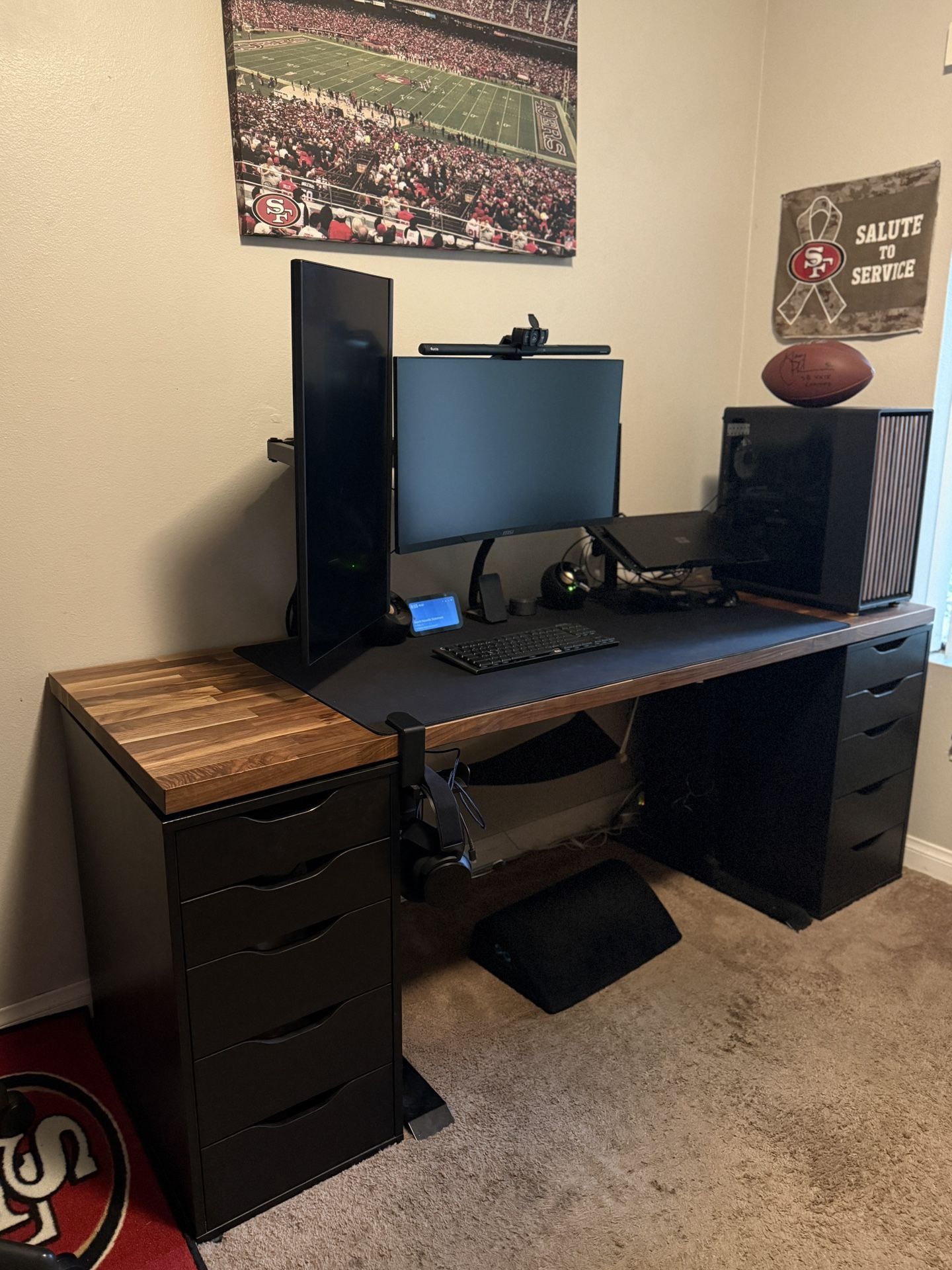 Karlby / Alex IKEA Desk And Drawers