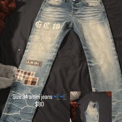Size 34 Amiri Jeans 