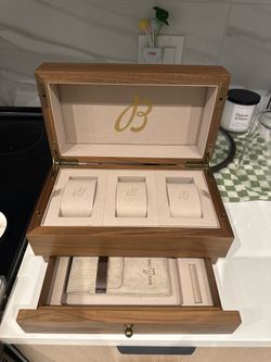 NEW Breitling Collectors box , 3 piece watch storage