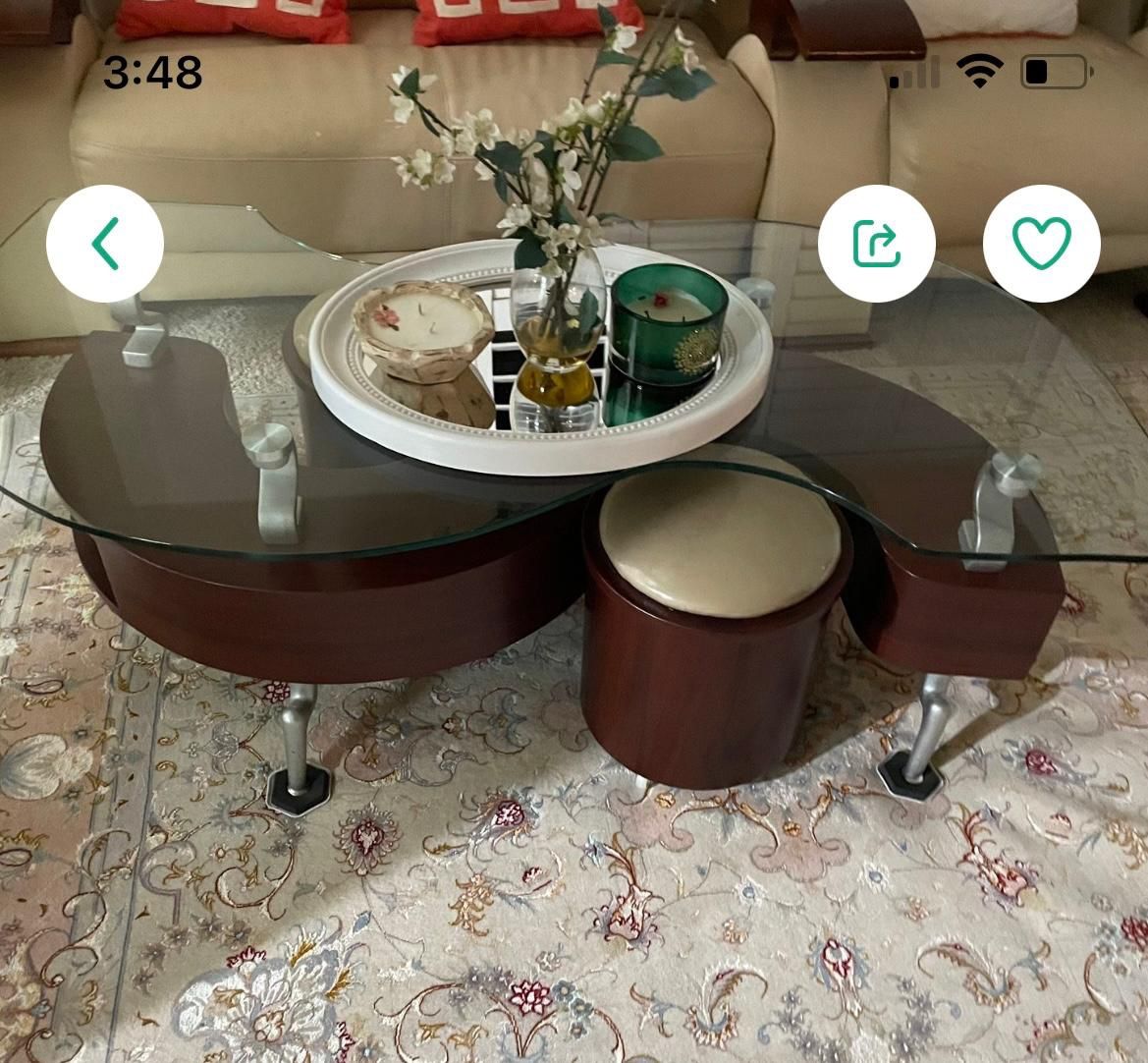 One Coffee Table + One Small Side Table