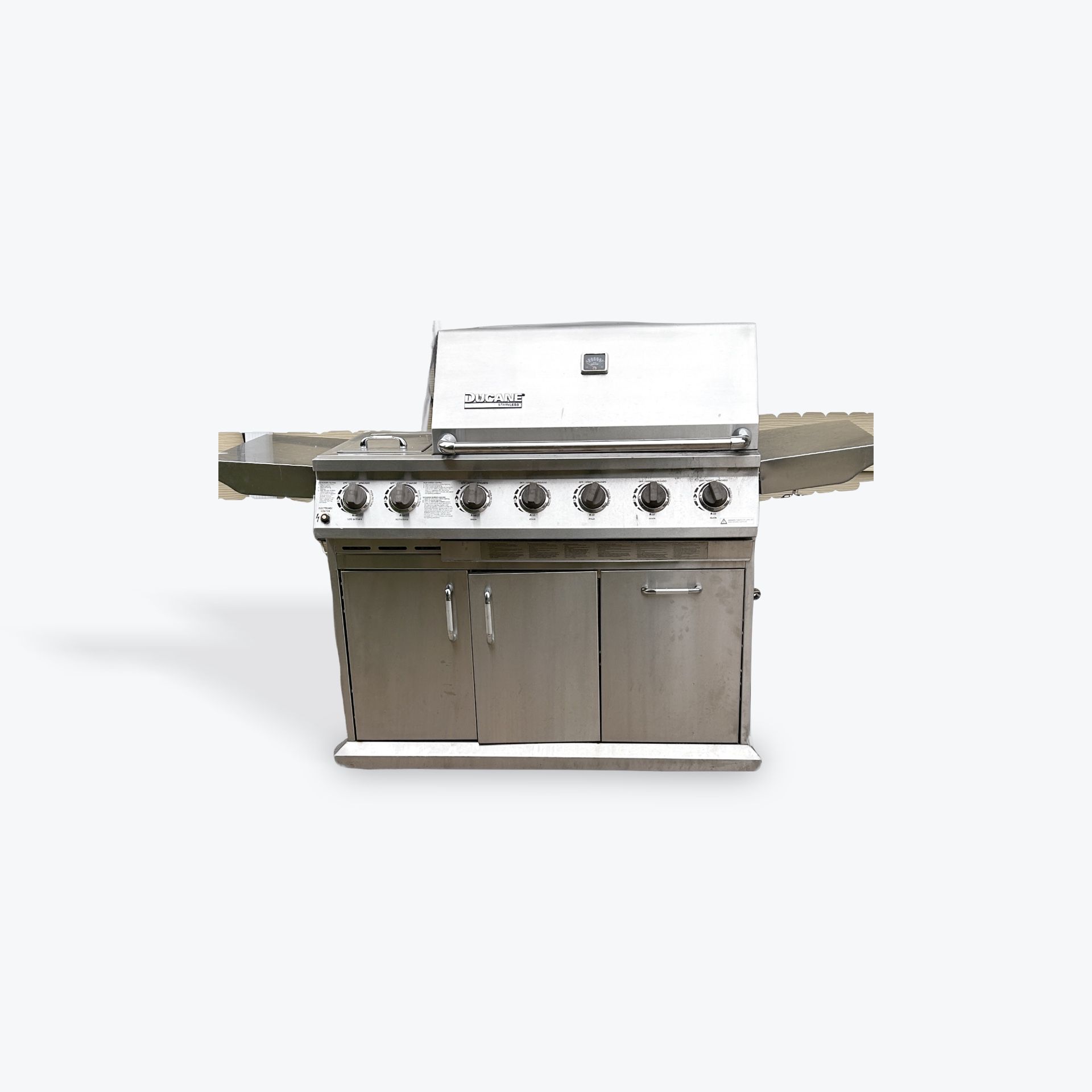 Ducane stainless steel propape gas grill bbq