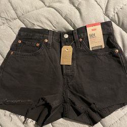 Levi Black Shorts New!
