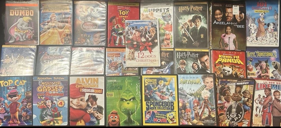 DVD Movies Huge Lot Of 25+ Walt Disney’s Muppets Toy Story Fantastic deal