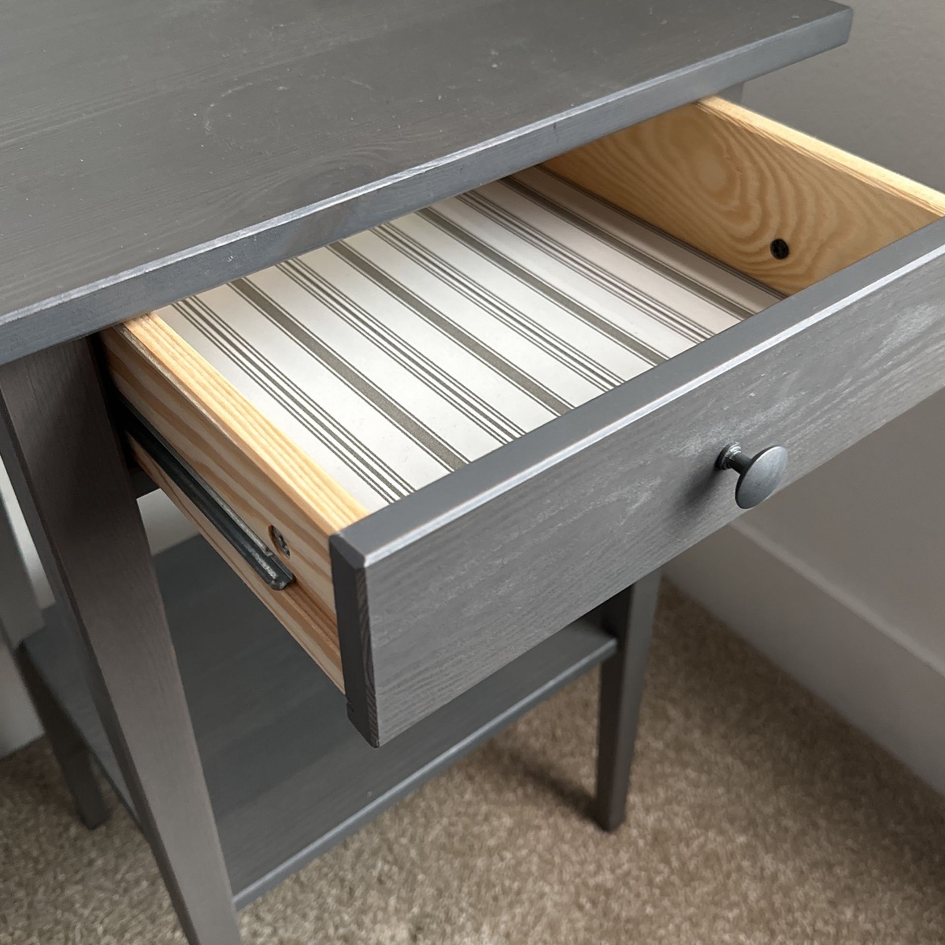 Grey Ikea Bedside Table for Sale in Dallas, TX OfferUp