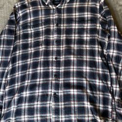 Basic Editions Classic fit flannel Size M