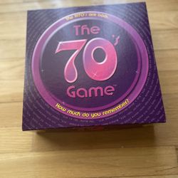 The 70's Game Board Game Trivia