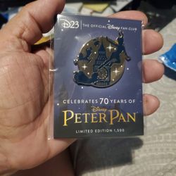 Disney Pin D23 Celebrates 70 Years of Peter Pan Pin LE of 1500