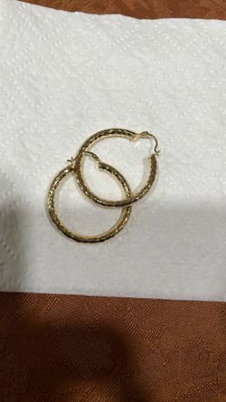 Bonitas Argollas Oro Laminado $20