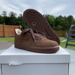 Nike Air Force 1 Low '07 Suede Cacao Wow (Women's) Size 12.5 