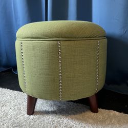 Green Studded Ottoman 