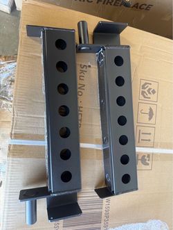 Mikolo Safety Catches Power Cage Attachment, Spotter Arms-Fit 2"x 2" Tube, with 1" Hole for WR00 QJ Squat Rack Power Rack Cage, 500LBS