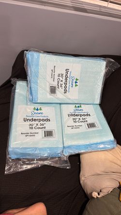Secure Personal Care Underpads 30x36 – 3 Packs