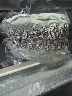 Grillz / 12&12 TOP N BOTTOM SILVER SET