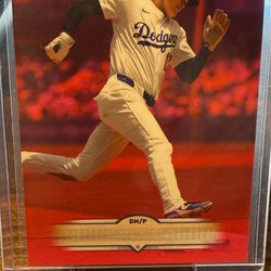 Shohei Ohtani ERROR  2025 Topps Stadium Club NO NAME Misprint Pink