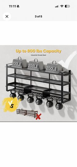POKIPO 49" W Large Power Tool Organizer Wall Mount, 4 Layer Heavy Duty Loads