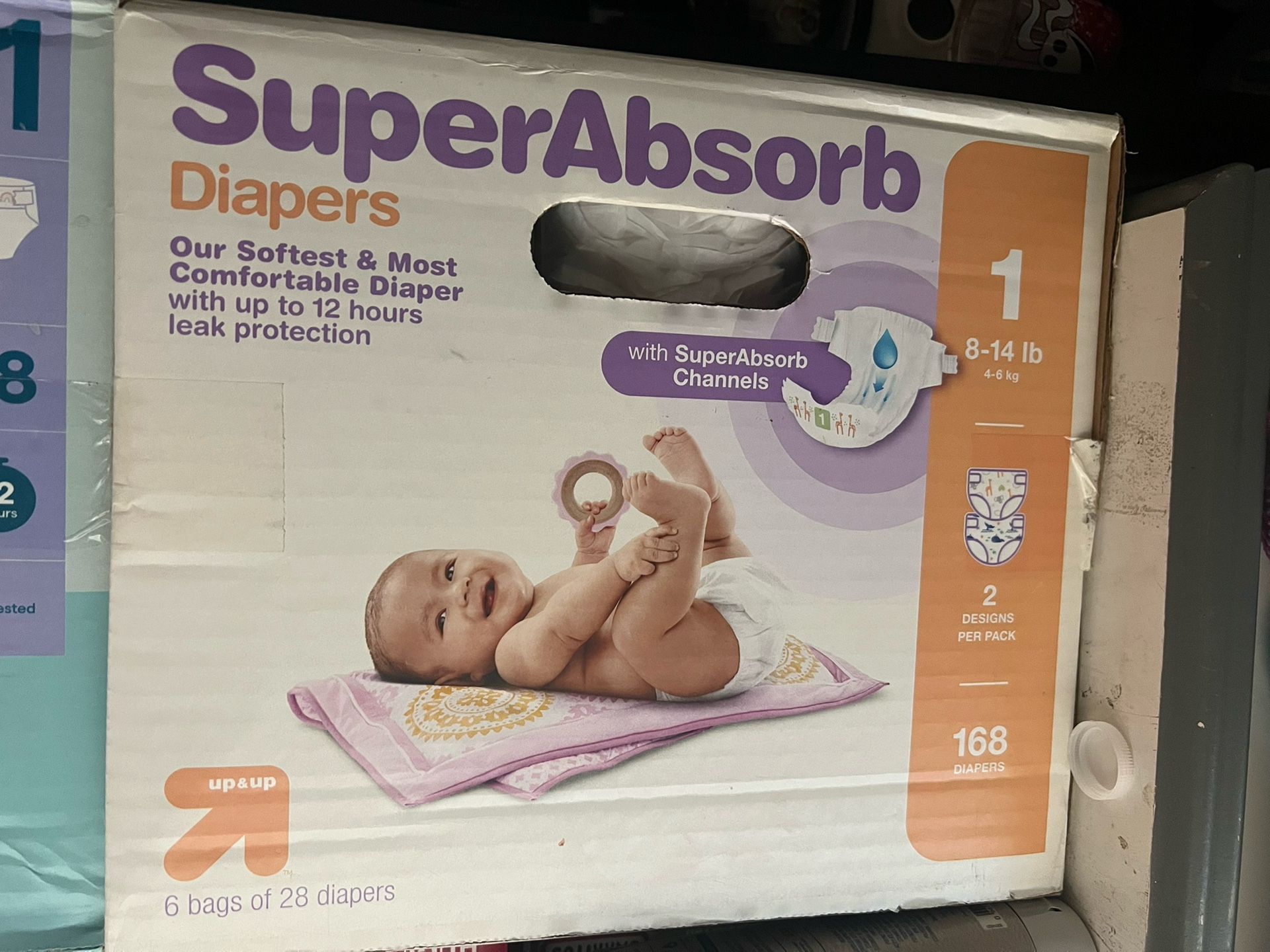 Diapers Size 1 168 Count