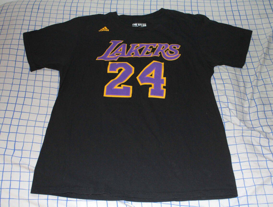 Kobe Bryant #24 Black Los Angeles Lakers T-Shirt Large
