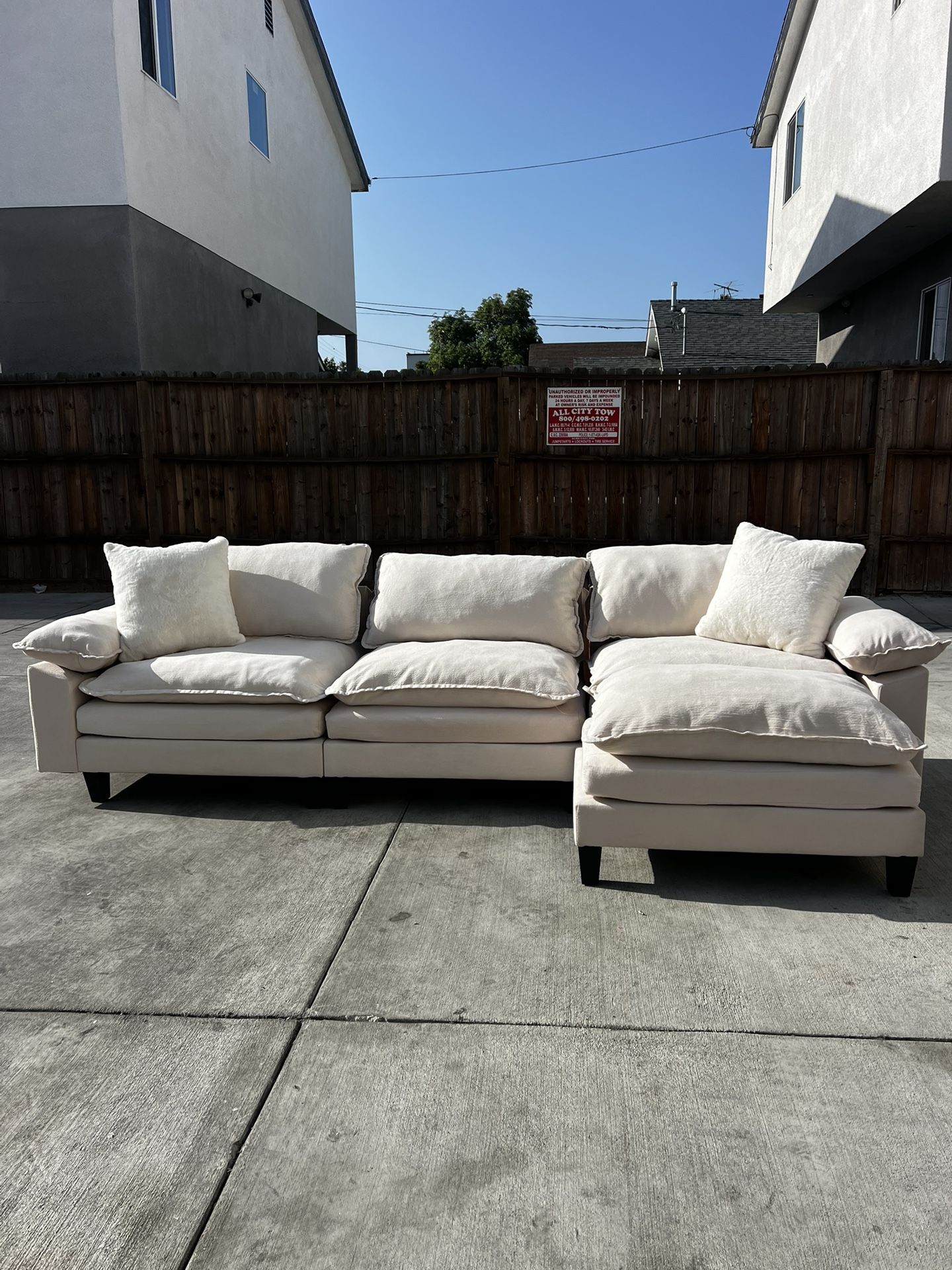 Beige Modular Sofa Sectional (Interchangeable)