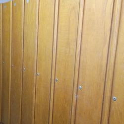 Wooden lockers