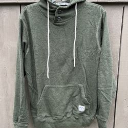 Iron And Resin Long Sleeve Hoodie Hooded Green Pullover NWOT Sweatshirt Small